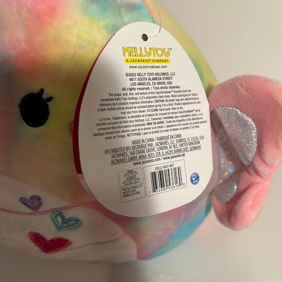 Squishmallows Wren The Butterfly New With Tag 8" With Hearts - Picture 9 of 9